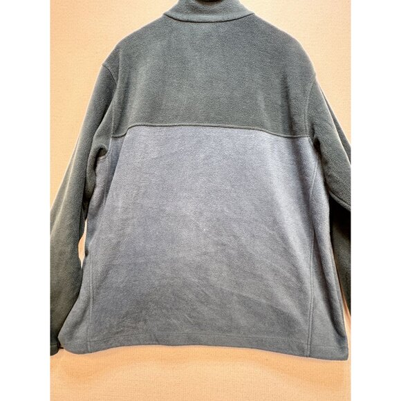 Columbia Mountain Full Zip Fleece Jacket Mens XL Two-Tone Blue Outdoors Camping - Picture 7 of 11